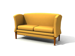 Simple y elegante silla de un sof de estilo chino