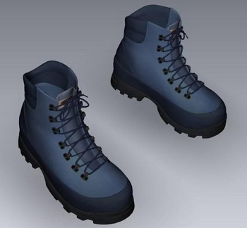 modelo de zapatos para caminar Azul