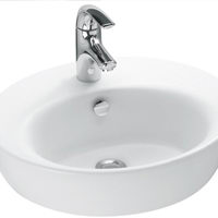 Fresco blanco fregadero