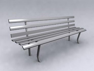 Modelo simple de la silla gris