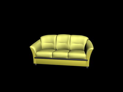 Beige sof ocio modelo 3D