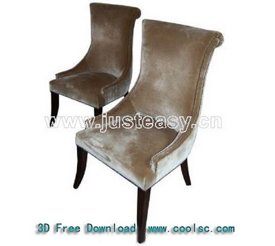 silla suave de estilo europeo de color oscuro sof