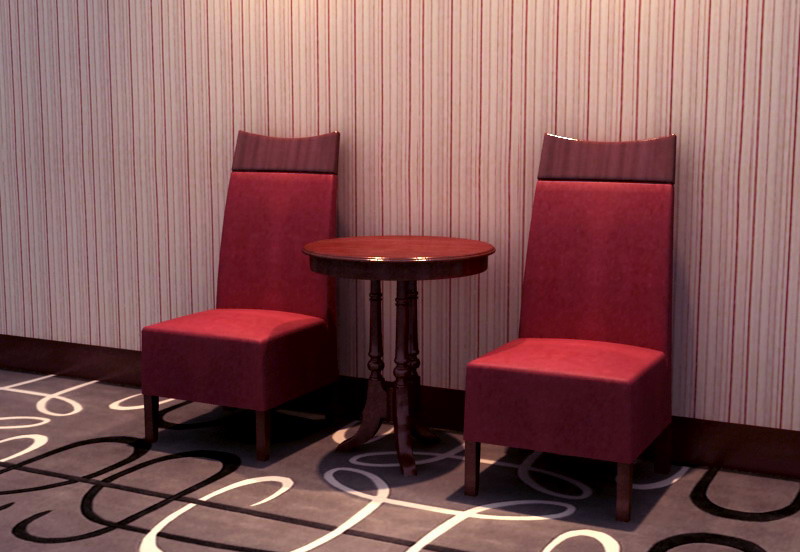 Simple combinacin de la silla grande y rojo