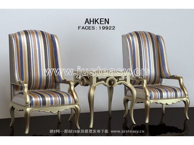 Elegante sillas de oro monmero