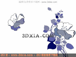 Flor silvestre patrn de papel tapiz