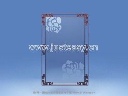 modelo transparente de pared simple