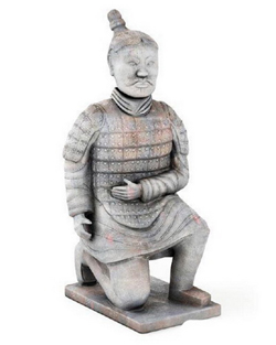 Guerreros de terracota de reliquias antiguas