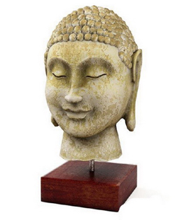 Antiguas reliquias de la cabeza de Buda