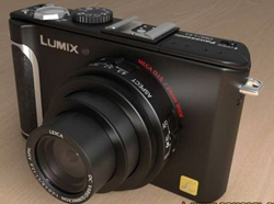 Panasonic LX3 mquina de tarjeta de negro