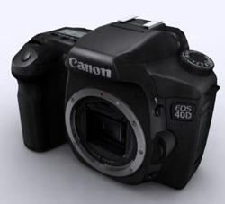 CANON 40D mquina de tarjeta de negro