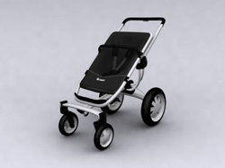 Mano ruedas coche Negro