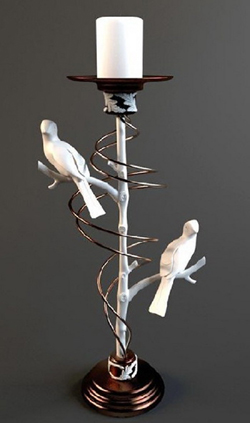 Candelabro modelo animal nico