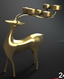 La forma animal de metal vela titular