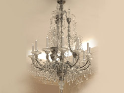 Europea cristal blanco lmpara de cristal