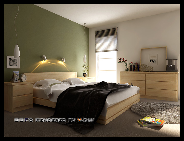 Simple dormitorio modelo