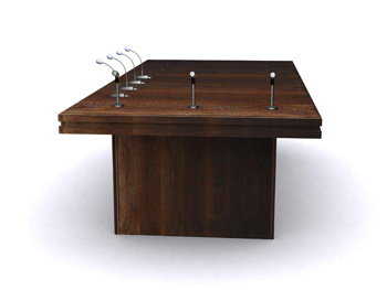 Modelo 3D para las tablas de conferencia