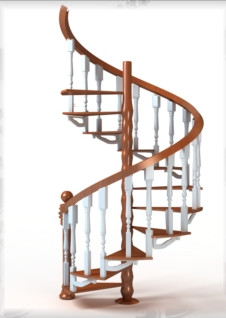 Escalera de caracol moderno