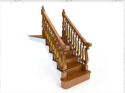 Al estilo europeo escalera