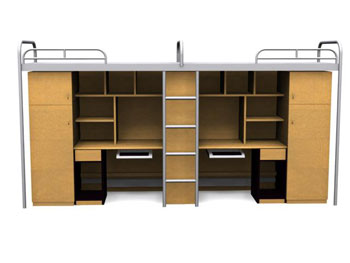 Campus de estilo de una cama mueble