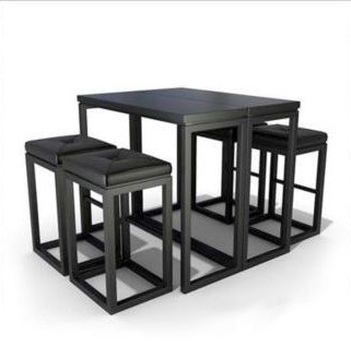 Combinacin de negro casual de mesas y sillas