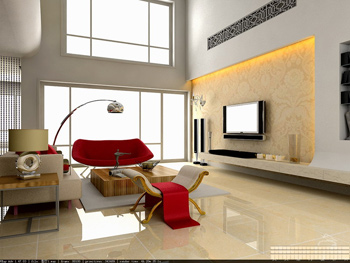 Moderno estilo minimalista, sala de estar