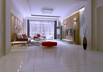 Estilo sencillo de la moderna sala de estar