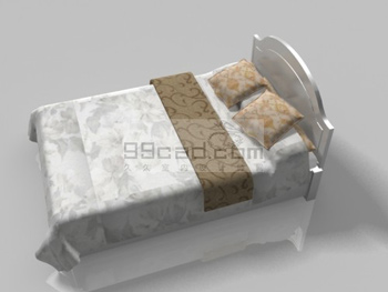 Cama doble 3D Descargar modelo