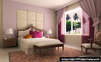 Dormitorio sencillo y elegante modelo de