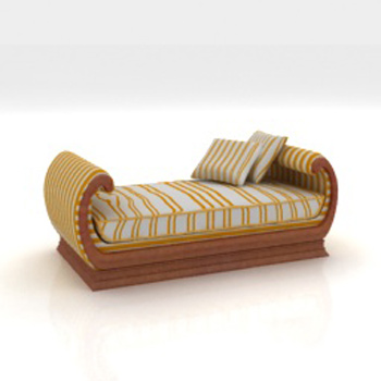 Modelo en 3D de estilo rabe reclinable