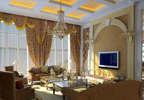 De oro de estilo europeo sala de estar