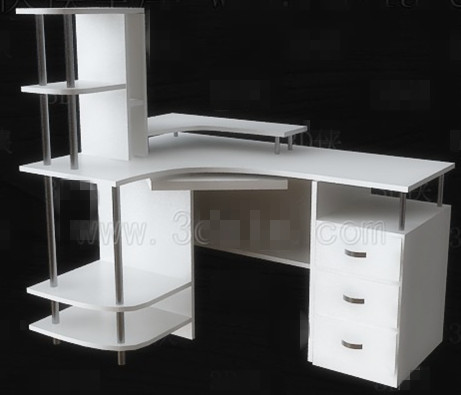 Escritorio simple equipo blanco