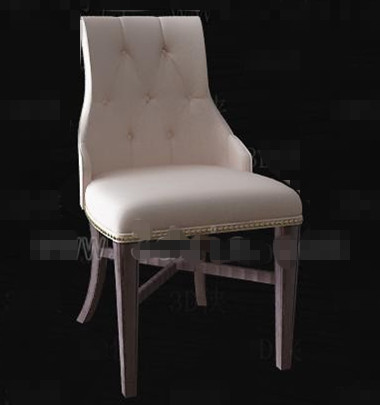 Crema elegante y confortable silla