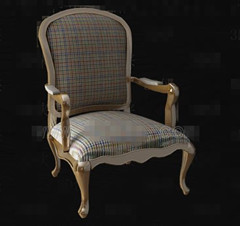 Celosa madera silla tela