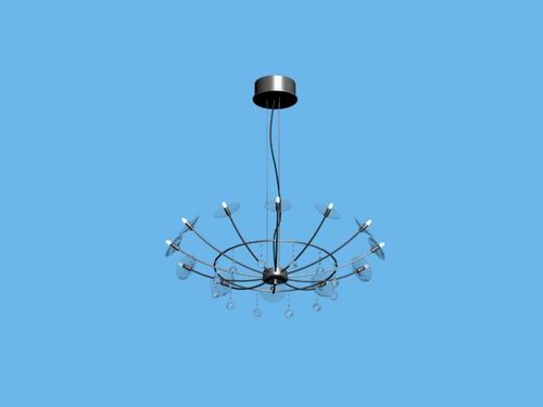 Moderna candelabro hierro simples cesta