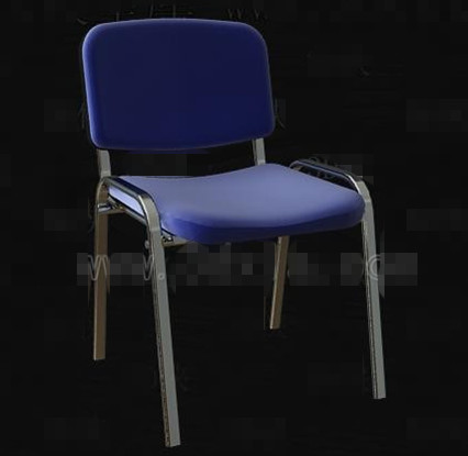 Azul Metal Silla marco simple
