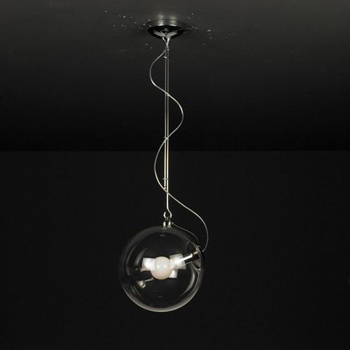 Simple cristal transparente Lmpara redonda