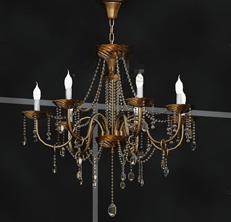Candelabros metlicos cadena colgante
