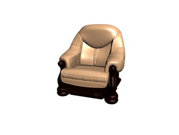 Moderno sof de madera individuales