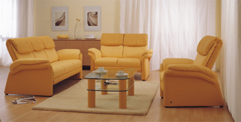Estilo europeo sof amarillo y combinacin mesa