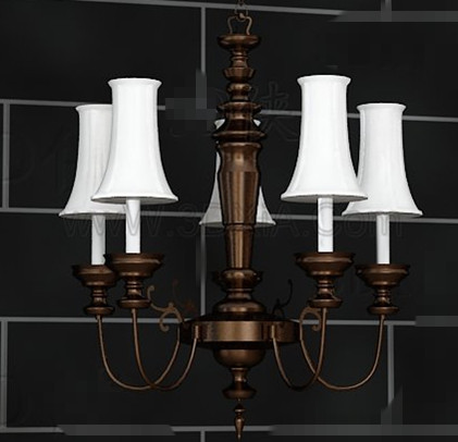 Estilo europeo blanco lmpara retro