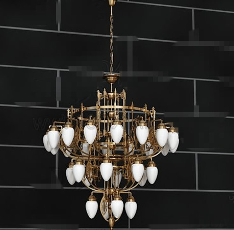 Oro exquisito marco metlico Candelabro