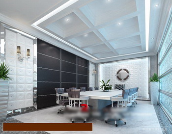 Modern room reunin modelo 3D