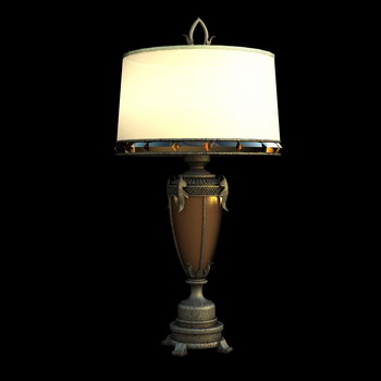 Europea lmpara retro escritorio 3D Model