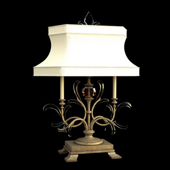 Europea clsica lmpara de color blanco