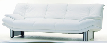 Moderno blanco de tres sofs de tela