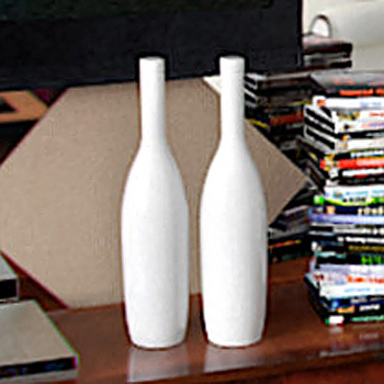Simples botellas blanco modelo 3D