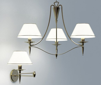 Simple blanco al estilo europeo Aplique