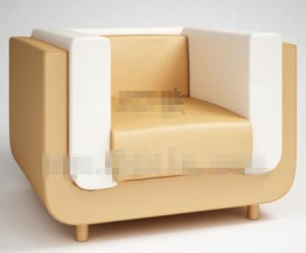 Estilo moderno blanco cama de una plaza