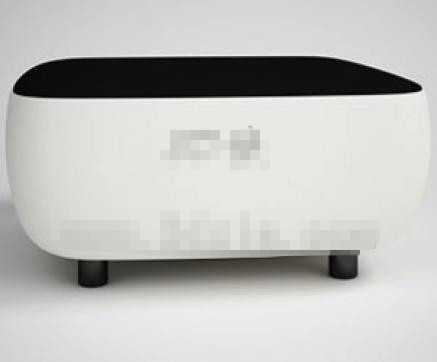 Negro moderno personalizado y un sof blanco