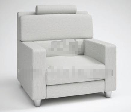 Moda luz sof de tela gris